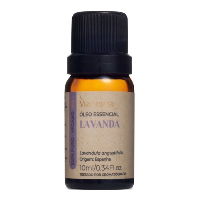 Óleo Essencial 10ml Lavanda Natural Via Aroma Aromaterapia