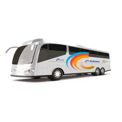 Ônibus Executivo Branco Ref.1900 Roma Brinquedos