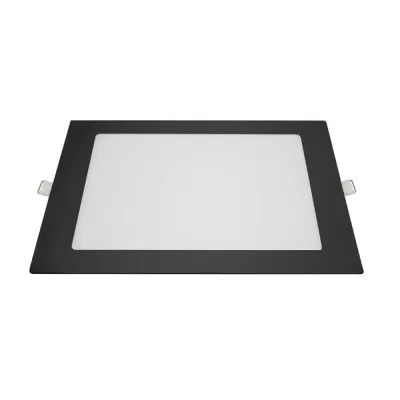Painel De Embutir Quadrado Cor Preto 18W 6500K Blumenau