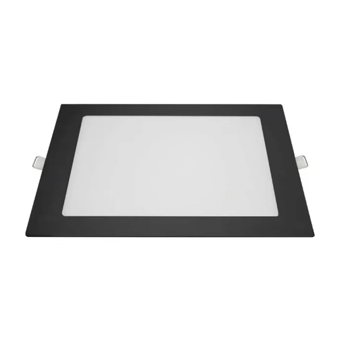 Painel De Embutir Quadrado Cor Preto 18W 6500K Blumenau