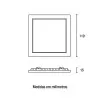 Painel Para Embutir De Led Quadrado 6W 3000K Cor Branco