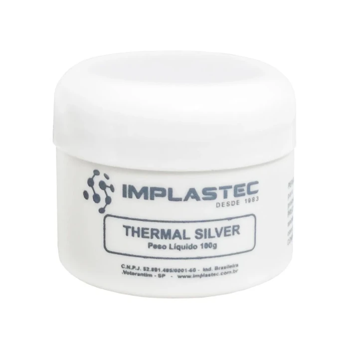 Pasta térmica Thermal Silver 100g Pote Implastec Computador