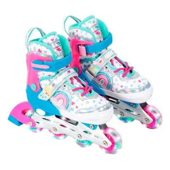 Patins Inline Colorido Tamanho 34-37 M Unitoys Modelo 3294