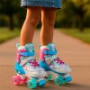 Patins Quadrado Colorido Tamanho 30-33 P Unitoys Modelo 3293
