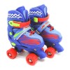 Patins Quadrado Kit Azul Unitoys Tam 34-37 Poliuretano 1557