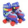 Patins Quadrado Kit Azul Unitoys Tam 34-37 Poliuretano 1557