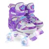 Patins Quadrado Sereia Lilás Tam 34-37 Infantil Unitoys