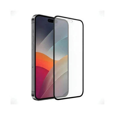 Película De Cerâmica iPhone 17 Brilho Preto Anti-Risco 5D Premium