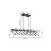 Pendente De Led Wane 128w 3000k Cor Marrom D1313 Mostruario