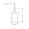 Pendente Dot Metal Rock Preto 1XE27 Taschibra Novo