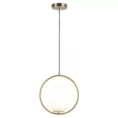 Pendente Dubai Dourado Globo Médio 1 Lâmpada G9 Premium
