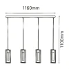 Pendente Eglo Littleton E27 4X 60W Bivolt 49475