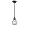 Pendente Gradeado Preto Para Uma Lâmpada E27 MBDecor Novo