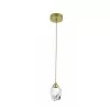 Pendente Led Celeste 3W Dourado Brilho Bivolt Astraled Novo