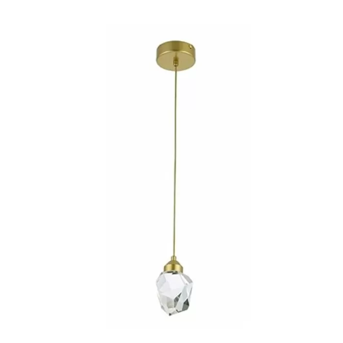 Pendente Led Celeste 3W Dourado Brilho Bivolt Astraled Novo