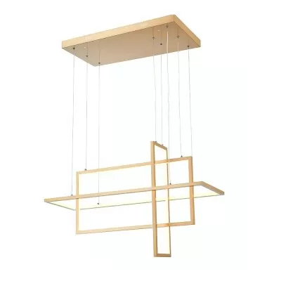 Pendente Led Sagittarii 104W Dourado Astraled Novo