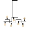 Pendente Candeeiro Fembard Preto 7X E27 Eglo Bivolt