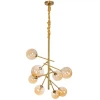 Pendente Nordico Jabuticaba Bronze Bivolt 8 Bocais G9