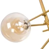 Pendente Nordico Jabuticaba Bronze Bivolt 8 Bocais G9
