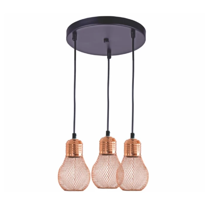 Pendente Paris Metal Cobreado 180W 250V E27 Novo Pendente Paris Metal Cobreado 180W 250V E27 Novo