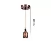 Pendente Retrô Cor Bronze 1 Metro - 1 Lâmpada E27 Novo Pendente Retrô Cor Bronze 1 Metro - 1 Lâmpada E27 Novo