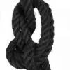 Pendente Rustico De Corda Com 1,80M 2X E27 Preto Novo Pendente Rustico De Corda Com 1,80M 2X E27 Preto Novo