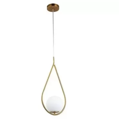Pendente Upus Up E27 20Cm Dourado Bivolt Nordecor Novo