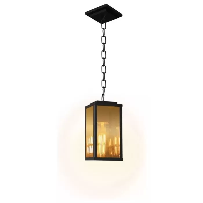 Pendente Vintage Chain 20cm Cor Preto Blumenau Bivolt