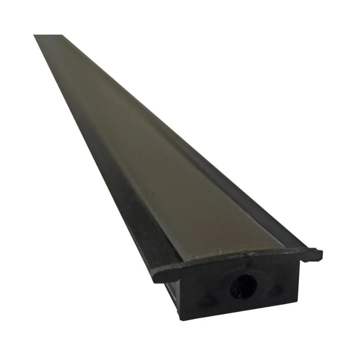 Perfil de Embutir Fita Led 30mm 1M Difusor Preto 30mm Lm1293 Perfil de Embutir Fita Led 30mm 1M Difusor Preto 30mm Lm1293