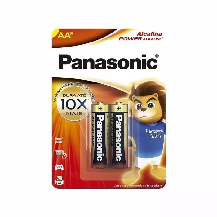 Pilha Álcalina Aaa Panasonic Com 2 Unidades