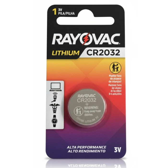 Pilha Moeda Cr2032 3V Rayovac Unidade