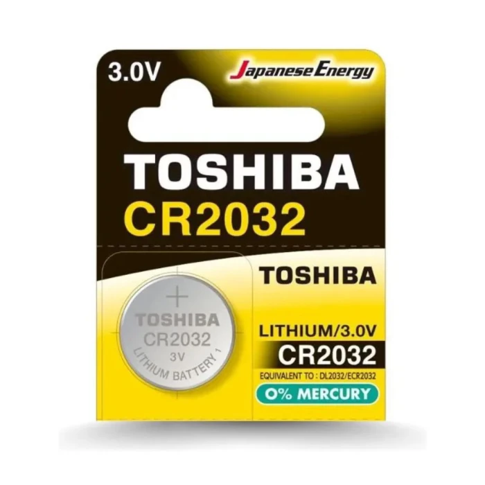 Pilha Moeda Litio Cr2032 Toshiba 3V 1 Unidade