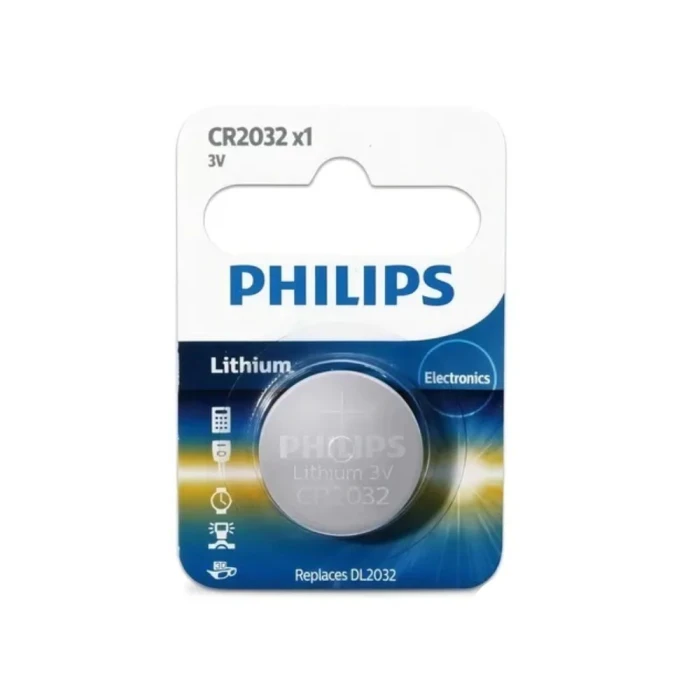 Pilha Philips Litio Botão Cr2032 3V Cr2032P1L/59 Pilha Philips Litio Botão Cr2032 3V Cr2032P1L/59