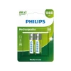 Pilha Philips Recarregável AA 1.2V 1000mAh 2UN HR6 MIGNON Pilha Philips Recarregável AA 1.2V 1000mAh 2UN HR6 MIGNON