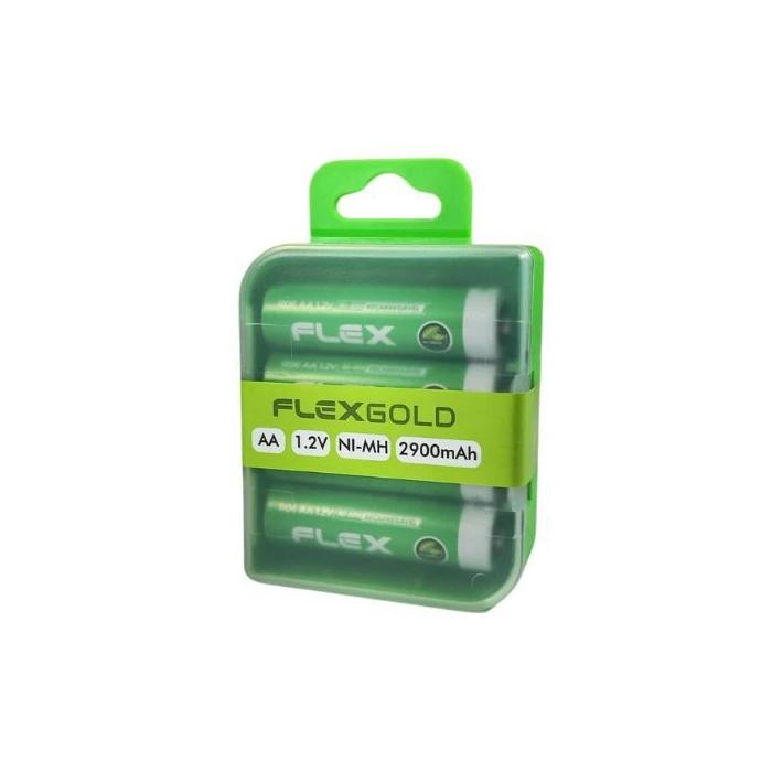 Pilha Recarregável Aa 4 Unidades Fx-Raa4 Flexgold 2900Mah
