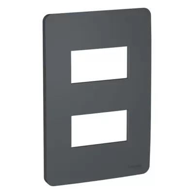 Placa Orion 4X2 2 Módulos Stellar Black 730121294 Novo