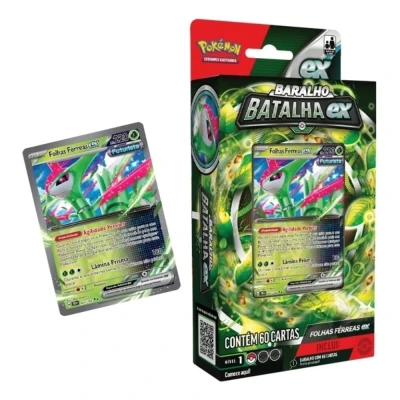 Pokemon Deck Batalha Ex Tapu Koko Folhas Ferreas Original