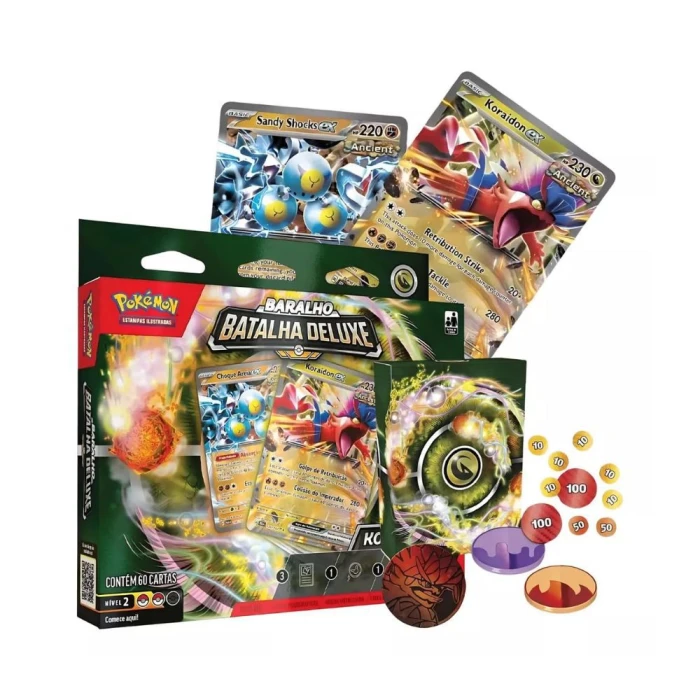 Pokémon Deck De Batalha Koraidon Ex Deluxe Tcg 60 Cartas