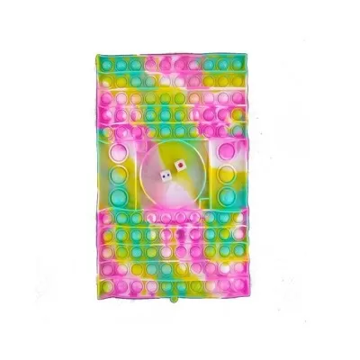 Pop It Retangular Cor Rosa E Verde Fidget Toy Hpr625