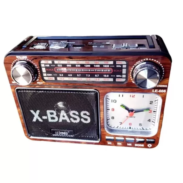 Rádio Portátil Retro Bluetooth Le-666 Lelong Novo Rádio Portátil Retro Bluetooth Le-666 Lelong Novo