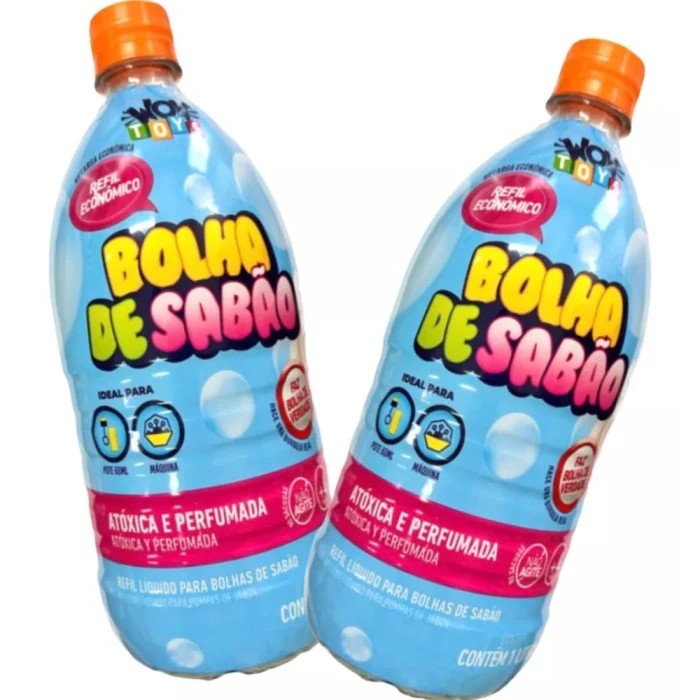 Refil De Bolha De Sabão Com 1 Litro Wow Toys Perfumada Refil De Bolha De Sabão Com 1 Litro Wow Toys Perfumada