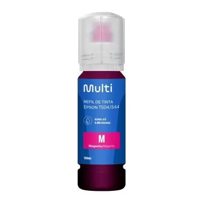 Refil De Tinta Compatível Com Epson T504/544 100ml Magenta