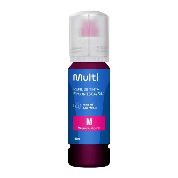 Refil De Tinta Compatível Com Epson T504/544 100ml Magenta