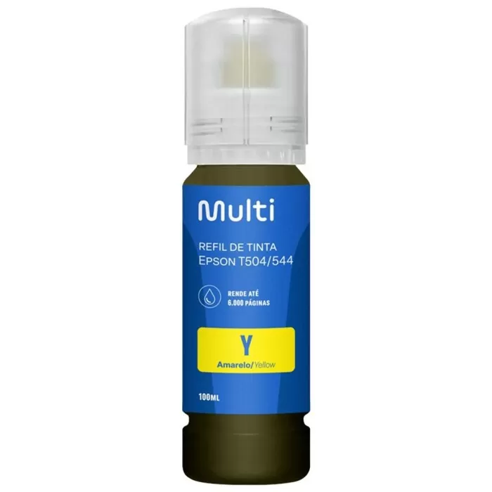 Refil De Tinta Compatível Epson t504/544 100ml Amarelo Multi
