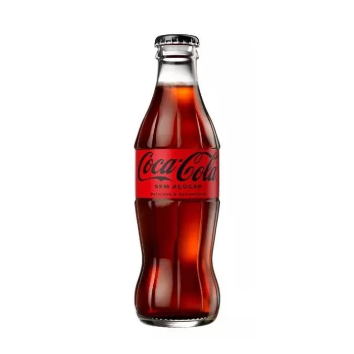 Refrigerante Coca Cola Sem Açúcar 250ml Garrafa De Vidro Refrigerante Coca Cola Sem Açúcar 250ml Garrafa De Vidro