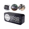 Relógio Com Rádio E Despertador Bluetooth 3W Cor Preto
