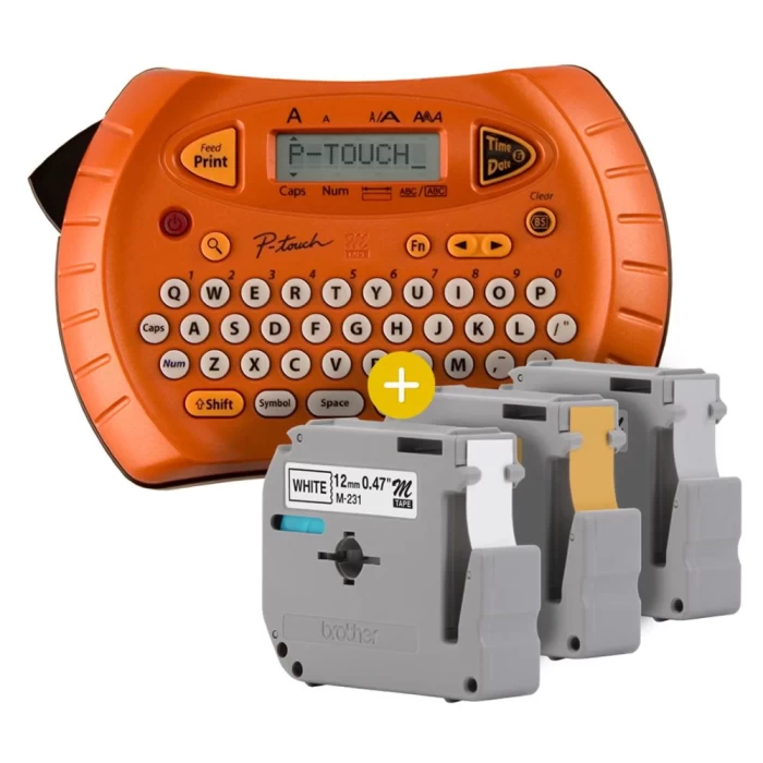 Rotulador Eletrônico Com 3 Fitas Especial PT-70BP Brother Rotulador Eletrônico Com 3 Fitas Especial PT-70BP Brother