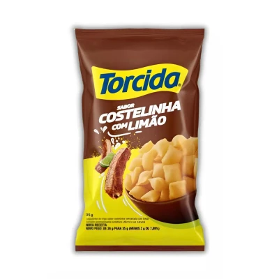 Salgadinho Torcida Sabor Costelinha Com Limão 35 Gramas