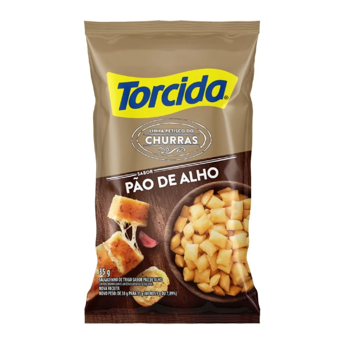 Salgadinho Torcida Sabor Pão De Alho 35 Gramas