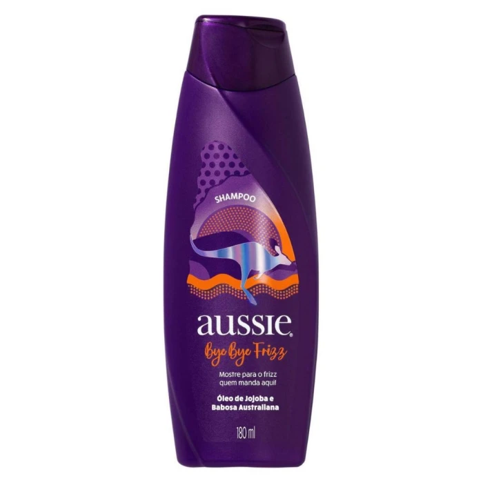 Shampoo Aussie Bye Bye Frizz Óleo De Jojoba E Babosa 180ml Shampoo Aussie Bye Bye Frizz Óleo De Jojoba E Babosa 180ml
